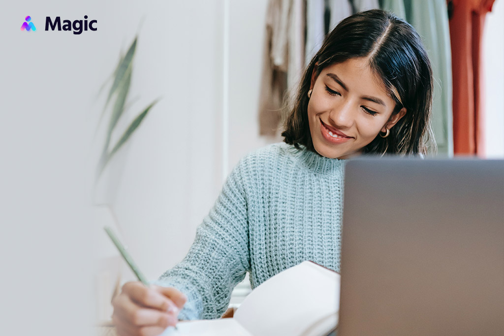 Virtual assistant working from home