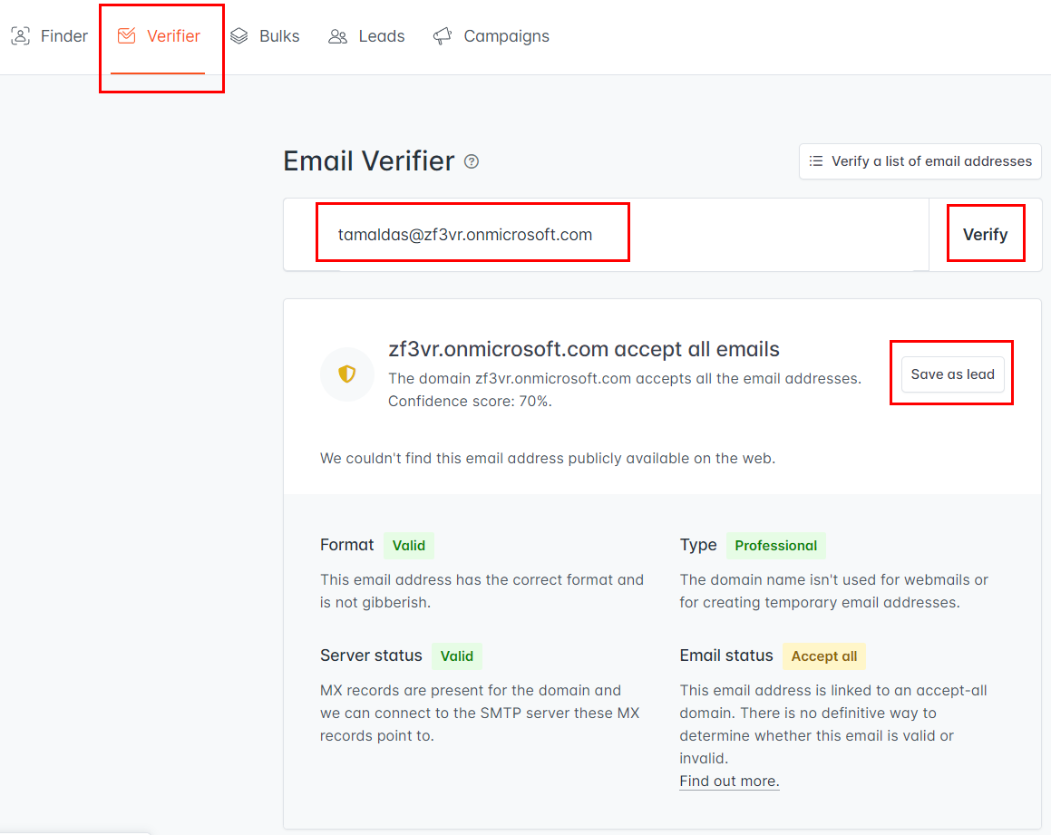 Email Verifier