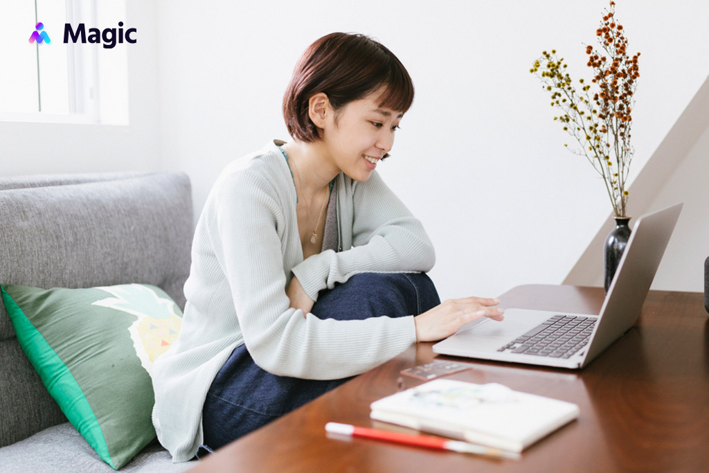 Bookkeeping assistant working from home