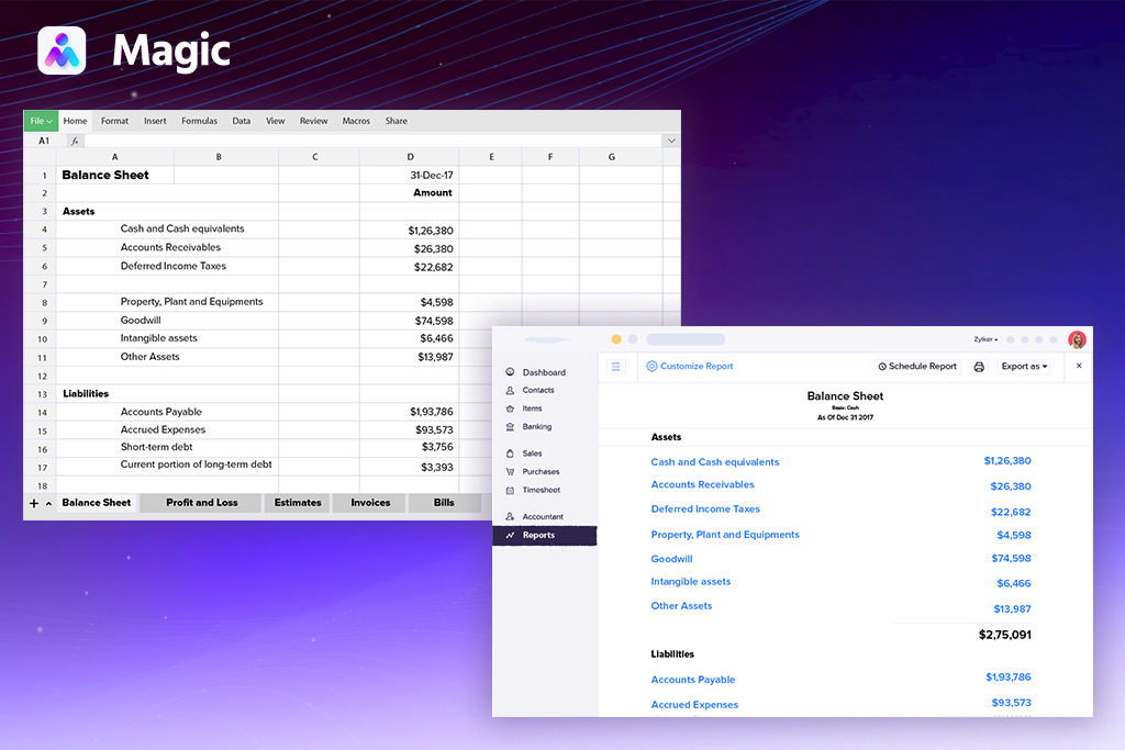 bookkeeper balance sheet