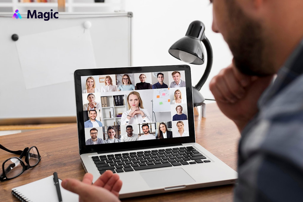 Online meeting with the business owner