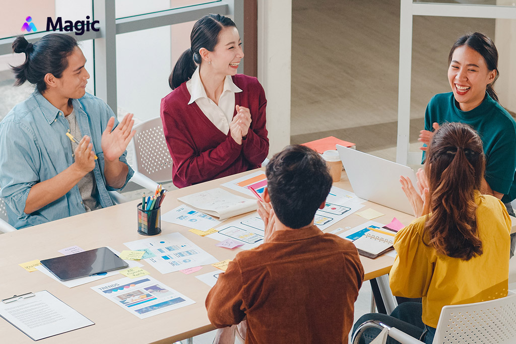 Magic Team in a meeting