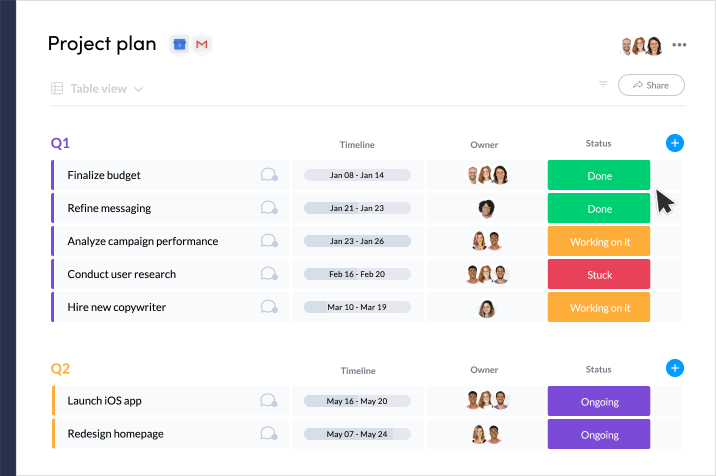 project management planner